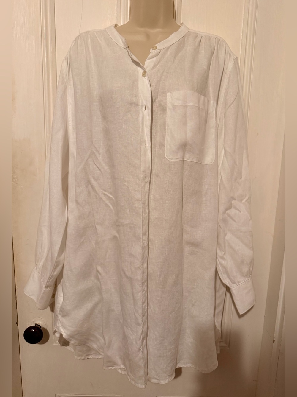 Land End Women’s Linen Shirt 2x